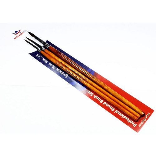 Amazing Art 18932 AMAZING ART BRUSH SET SET OF 3 BRUSHES 2 ; 4 ; 8