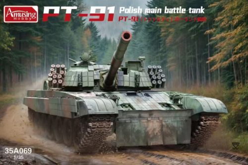 Amusing Hobby 35A069 PT-91 Polish Main Battle Tank 1/35 harckocsi makett