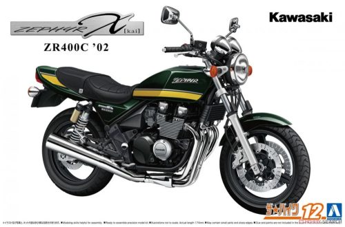Aoshima 066539 Kawasaki ZR400C Zephyr χ '02 1/12 motorkerékpár makett