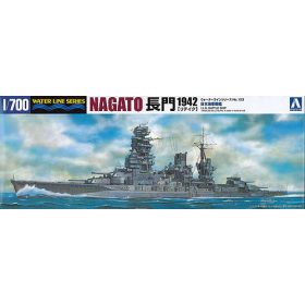   Aoshima AO-045107 IJN Battleship Nagato 1942 Updated Edition 1/700 hajó makett