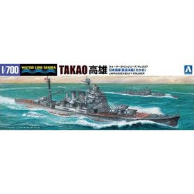   Aoshima AO-045367 IJN Heavy Cruiser Takao (1944 - Leyte Gulf) 1/700 hajó makett