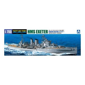   Aoshima AO-052730 Royal Navy Heavy Cruiser HMS Exeter 1/700 hajó makett
