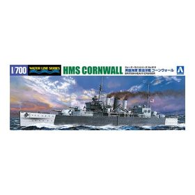   Aoshima AO-056745 British Heavy Cruiser HMS Cornwall 1/700 hajó makett