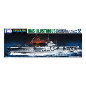   Aoshima AO-059418 British Aircraft Carrier HMS Illustrious 1/700 hajó makett