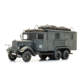   Artitec 1870220 Henschel 33D1 rádiós katonai teherautó - Wehrmacht (H0) - Építőkészlet