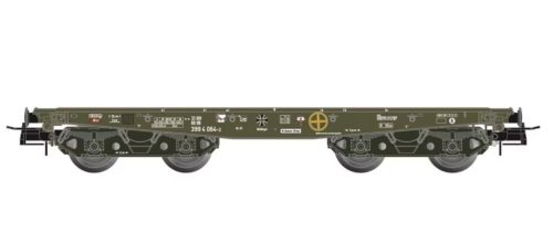 Artitec 20.284.29 Nehézteherszállító négytengelyes pőrekocsi, SSy55 Bundeswehr (E4) (H0)