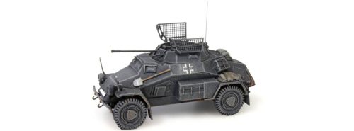 Artitec 387.70-GR Sd.Kfz 222 4-Rad Leichter Panzerspähwagen, 20 mm, szürke - Wehrmacht (H0)