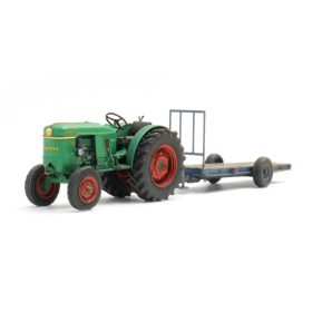   Artitec 387.706 Deutz D30 traktor, gyümölcsszállító utánfutóval (H0)