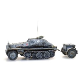   Artitec 6870355 Sd.Kfz. 252 + Sd. Anhänger 32, téli álcafestéssel - Wehrmacht (H0)