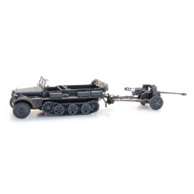   Artitec 6870488 Sd.Kfz. 10 + PAK 38, szürke - Wehrmacht (H0)