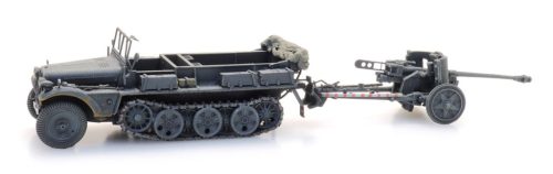 Artitec 6870488 Sd.Kfz. 10 + PAK 38, szürke - Wehrmacht (H0)