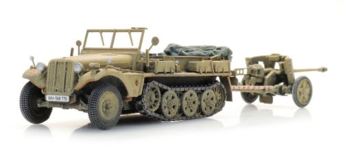 Artitec 6870490 Sd.Kfz. 10 + PAK 38, Afrika Korps - Wehrmacht (H0)