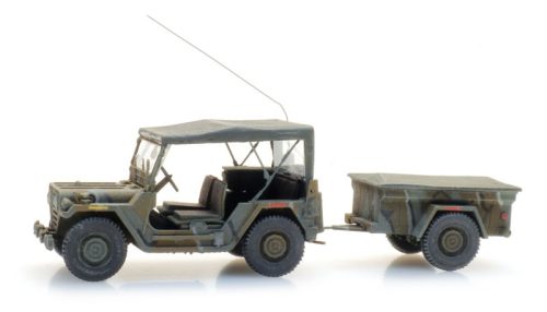 Artitec 6870568 US M151 Jeep + M416 trailer Merdec (H0)