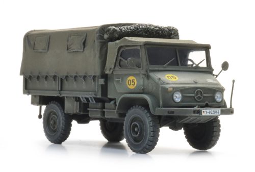 Artitec 6870776 Unimog 404s ponyvás teherautó - Bundeswehr (H0)