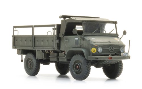 Artitec 6870779 Unimog 404s platós katonai teherautó - Belgium (H0)