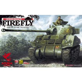   Asuka Model 35-009Y British Sherman VC Firefly w/Value gear made resin parts 1/35 harckocsi makett