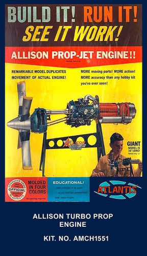 Atlantis Models 1551 Allison Turbo Prop Motor (1/10) C–130 Hercules légcsavaros gázturbina makett (1/10)