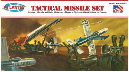 Atlantis Models 1812 Tactical Missile Set Includes Little John and Dart - 5 Crewman (1/40) légvédelmi rakéta makett