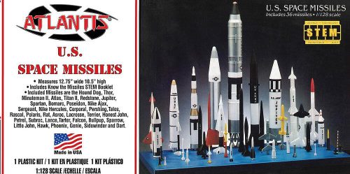 Atlantis Models 6871 US Space Missiles,  (1/128) 36 darab rakéta makett