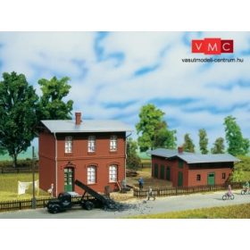 Auhagen 11389 Vasúti irodaépület raktárral (H0)