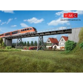 Auhagen 11430 Acélhíd rácsos pillérekkel, egyvágányos (H0)