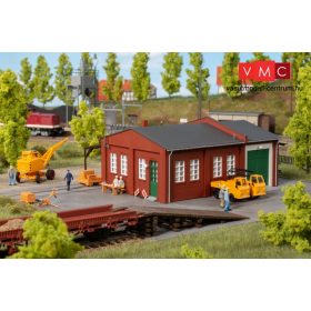 Auhagen 11462 Pályamesteri épület vasúti rámpával (H0)