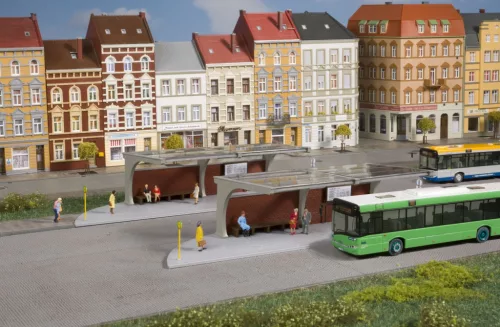 Auhagen 11485 Buszmegálló/buszállás buszvégállomásra - 2 db (H0)