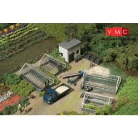 Auhagen 12351 Kertészet üvegházakkal (H0/TT)