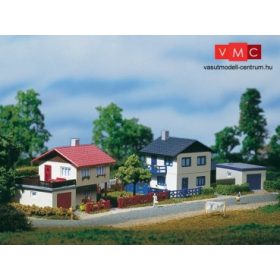 Auhagen 14462 Két elővárosi ház + garázs (N)
