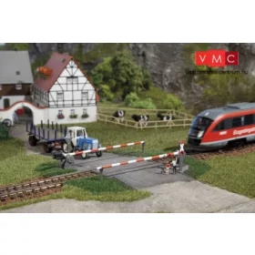 Auhagen 41582 Sorompós vasúti átjáró, egyenes - Kész modell (H0)