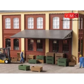   Auhagen 41632 Szállítóládák - 16 db barna, 16 db zöld (H0)