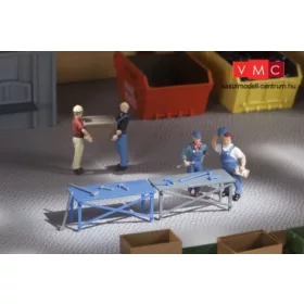 Auhagen 41643 Munkaasztalok (3 db), szerszámokkal (H0)