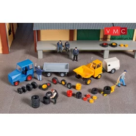 Auhagen 41646 Gumi és felnikészlet (H0)