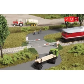 Auhagen 43645 Vasúti átjáró félsorompóval (TT)