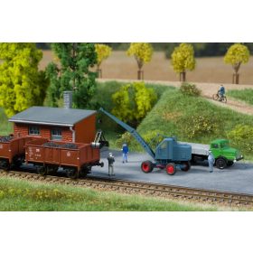 Auhagen 43679 Multicar M25 platós teherautó, propánbután palackokkal - MINOL (TT)