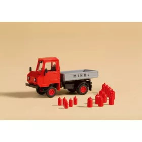 Auhagen 43681 Multicar M24 platós teherautó, piros (TT)