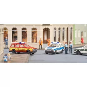   Auhagen 43691 Kombi személyautók rendvédelmi feliratokkal, 4 db (TT)