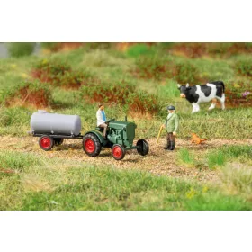   Auhagen 43697 Deutz traktor, mezőgazdasági tartályutánfutóval (TT)