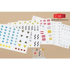 Auhagen 44647 Vasúti jelzőtáblák és jelzések (N)