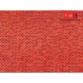 Auhagen 50104 Kartonlap vörös téglafal, 5 db (H0/TT)