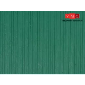 Auhagen 52219 Dekorlap, deszkafal, zöld, 2 db (H0/TT)