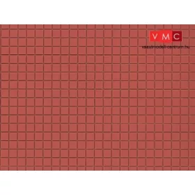 Auhagen 52222 Dekorlap, vörösbarna járólap, 2 db (H0/TT)