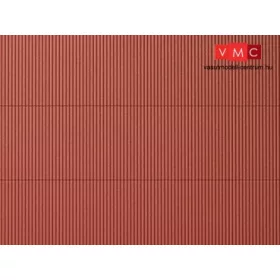   Auhagen 52230 Dekorlap hullámlemez, vörösbarna, 2 db (H0/TT)