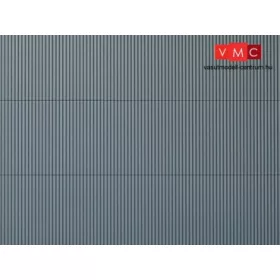 Auhagen 52231 Dekorlap hullámlemez, szürke, 2 db (H0/TT)