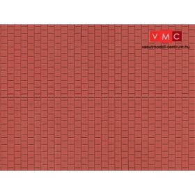 Auhagen 52424 Dekorlap, vörösbarna járólap, 1 db (H0/TT)