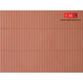 Auhagen 52432 Dekorlap vörösbarna trapézlemez, 1 db (H0/TT)