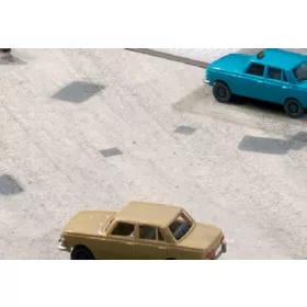   Auhagen 52446 Dekorlap, aszfaltozott útburkolat, javítási foltokkal, 1 db (H0/TT)