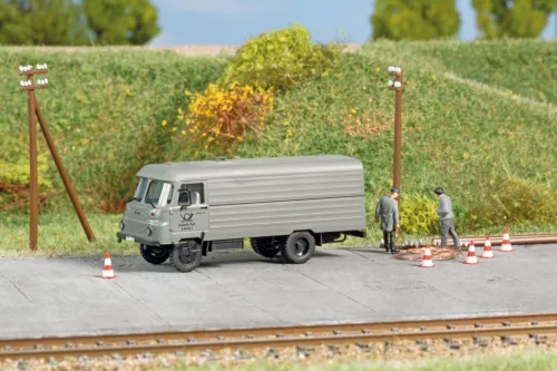 Auhagen 66054 Robur LD 3000 dobozos teherautó, Post (TT)