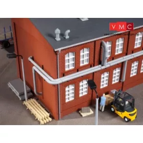   Auhagen 80104 Csőrendszer gyárépületekhez, tartóoszlopokkal (H0)