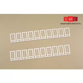 Auhagen 80222 Ablakok ipari épületekhez Q, R - fehér (H0)